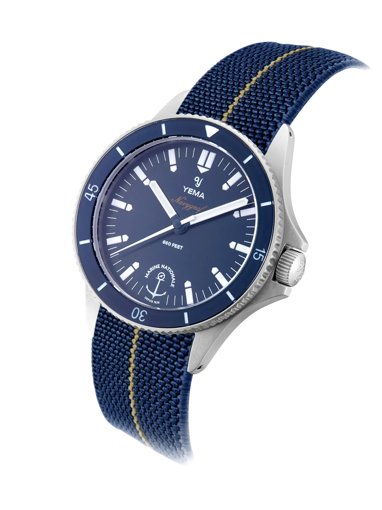 Cinturino Marine Nationale con l'orologio