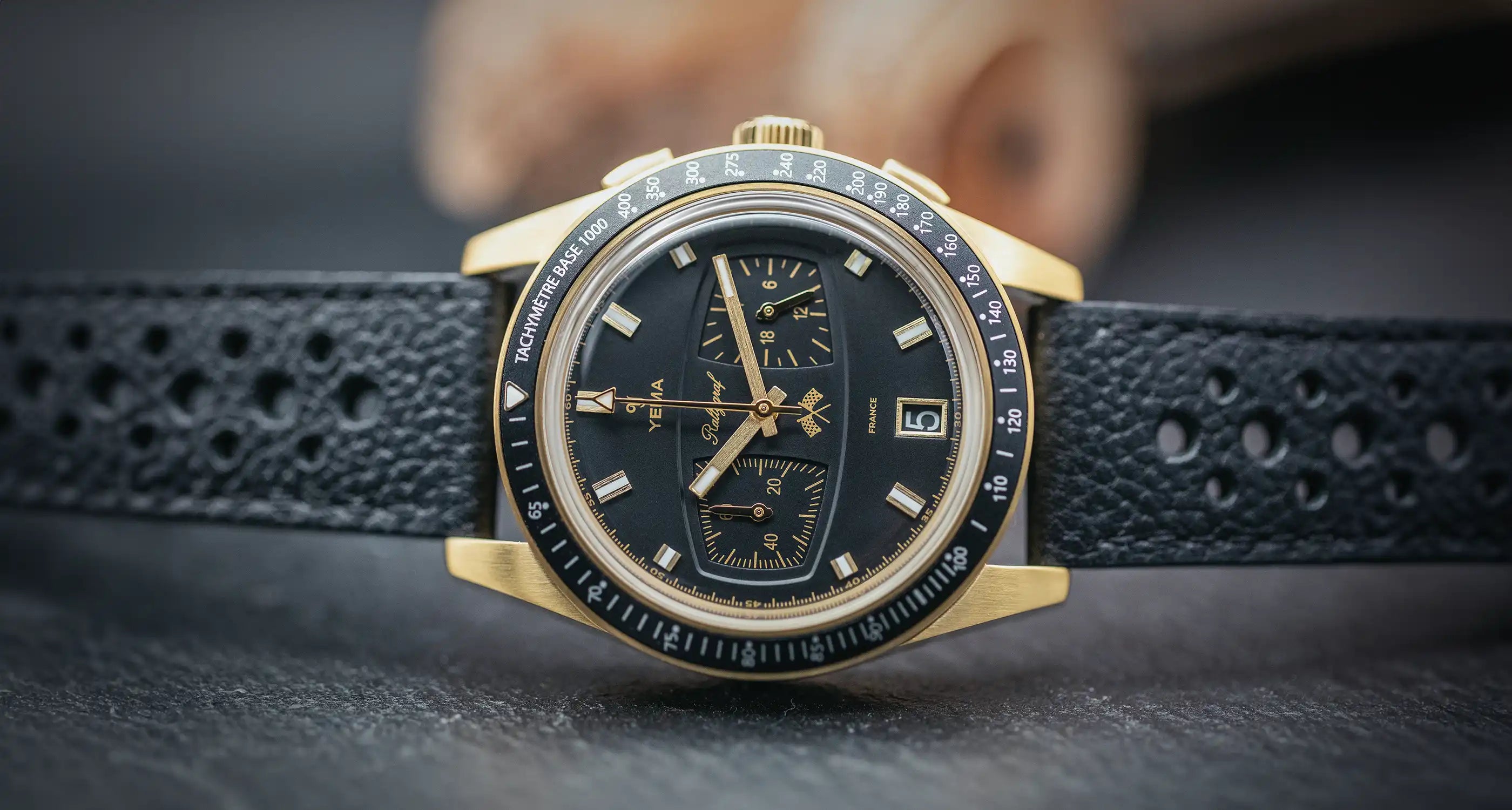 イエマ RALLYGRAF MECA QUARTZ ALPINE ENDURANCE TEAM クオーツ 腕時計