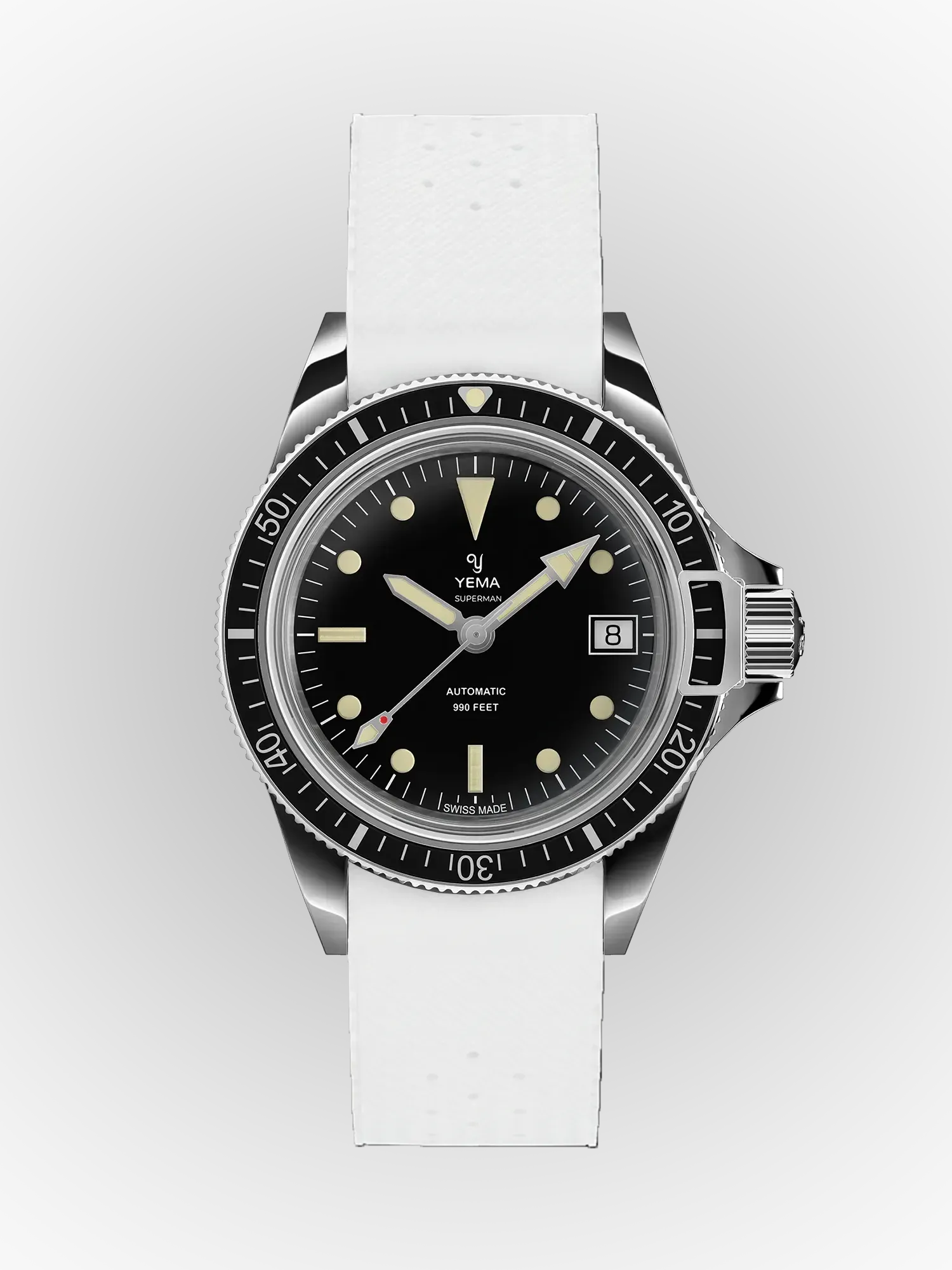 Bracelet Intégré FKM Viton® blanc avec votre montre