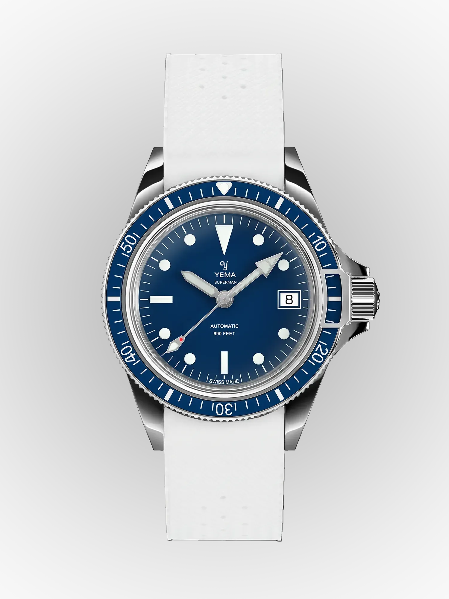 Bracelet Intégré FKM Viton® blanc avec votre montre