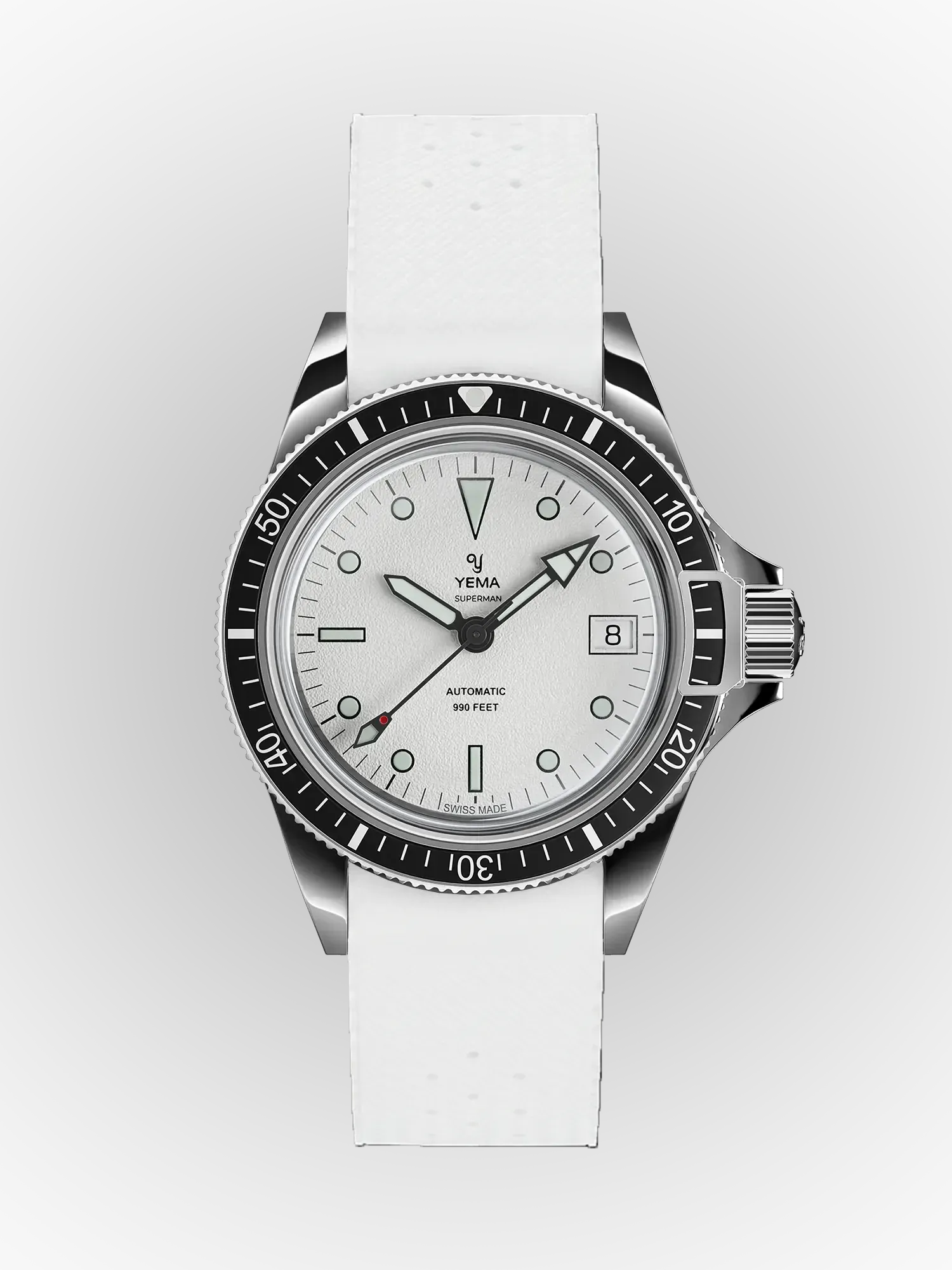 Bracelet Intégré FKM Viton® blanc avec votre montre