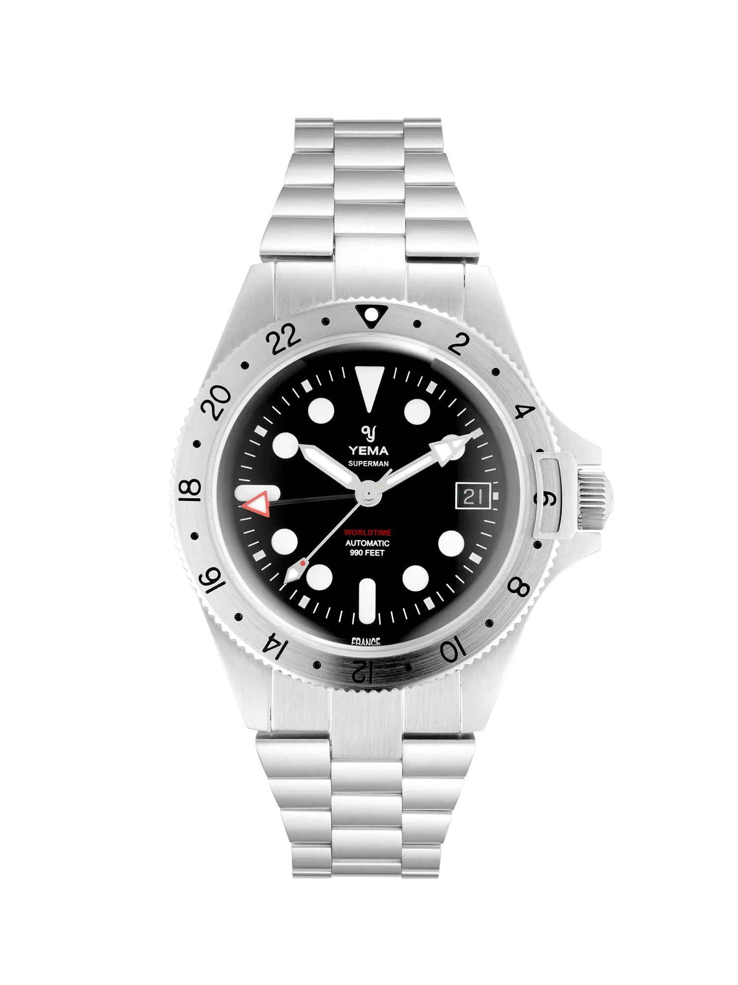 Superman Worldtime GMT Steel