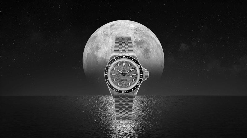 YEMA Superman Titanium Limited Edition dykkerur med let titaniumskasse, blå urskive og professionelt toolwatch-design
