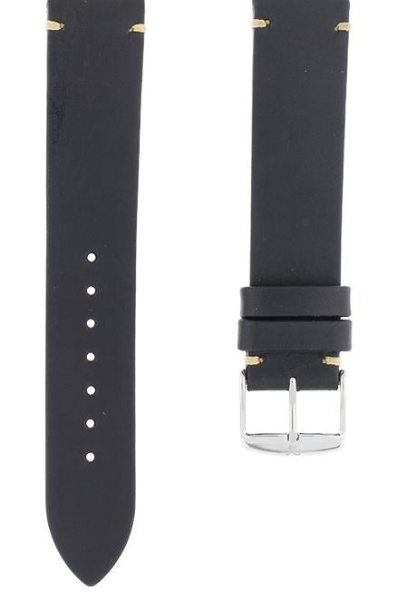 Black Leather Vintage Watch Band 20mm ($ 69)