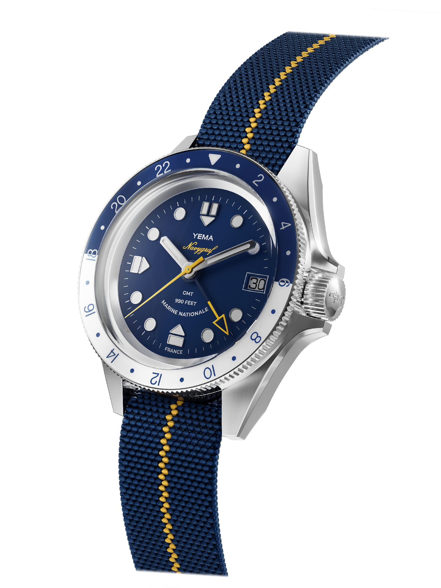 Cinturino Marine Nationale con l'orologio